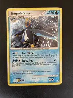 Pokemon TCG Empoleon Holo Rare Card 4/130 Diamond and Pearl 2007 - Image 1