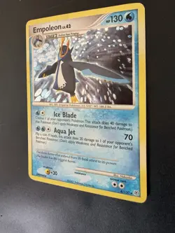 Pokemon TCG Empoleon Holo Rare Card 4/130 Diamond and Pearl 2007 - Image 3