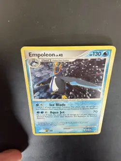 Pokemon TCG Empoleon Holo Rare Card 4/130 Diamond and Pearl 2007 - Image 4
