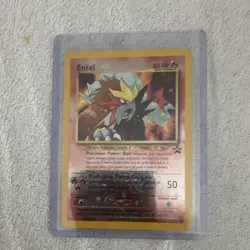 Pokemon Entei Holo Promo Card Wizards Black Star #34 2001 - Image 1