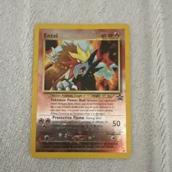 Pokemon Entei Holo Promo Card Wizards Black Star #34 2001 - Image 3
