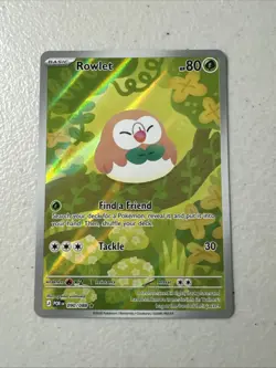 Mega Evolution: Perfect Order Rowlet 90/88 Illustration Rare Pokemon Card - NM - Image 1