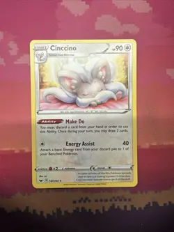 Pokemon Card Cinccino Sword & Shield Rare 147/202 Near Mint - Image 1