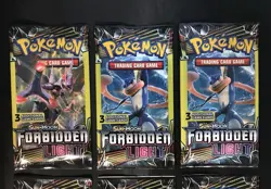 Pokemon TCG Sun & Moon Forbidden Light 3-Card Sealed Booster Pack Lot of 6 - Image 2