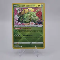 Pokemon TCG Radiant Venusaur Card 004/078 NM/Mint Condition 2022 Pokemon GO! - Image 2