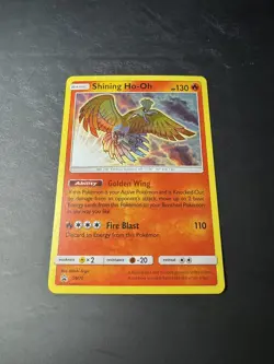 Pokemon TCG Shining Ho-Oh SM70 Black Star Promo Holo Card NM - - Image 2