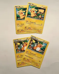 Pikachu 27/111 x2 Raichu 28/111 x2 Furious Fists 2014 Pokemon Card NM/LP - Image 1
