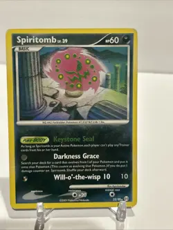 Pokemon TCG Spiritomb 32/99 Platinum 2009 Basic Regular 60HP Card Stock Nintendo - Image 1