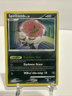 Pokemon TCG Spiritomb 32/99 Platinum 2009 Basic Regular 60HP Card Stock Nintendo - Image 2