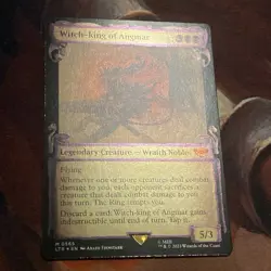 Witch-king Of Angmar X1 Mtg Lord Of The Rings Nm Scroll Foil - Image 1