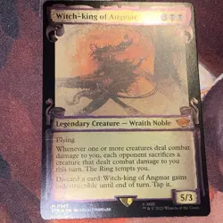 Witch-king Of Angmar X1 Mtg Lord Of The Rings Nm Scroll Foil - Image 2