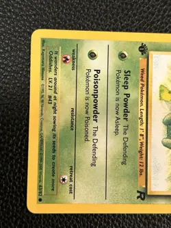 Oddish 1st Edition Team Rocket Set 63/82 Pokemon Card LP - Image 3