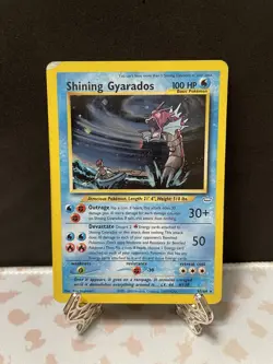 Pokemon TCG Neo Revelation Shining Gyarados 65/64 Secret Rare Holo Card English - Image 1