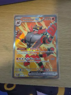 Incineroar EX 187/162 Temporal Forces Full Art Pokemon Card - Image 1