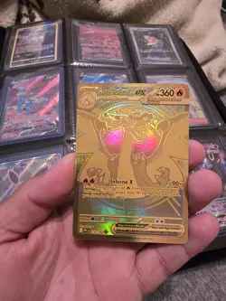 Pokemon Mega Charizard X EX Gold Holo Card 130/094 - Image 1