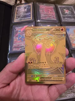 Pokemon Mega Charizard X EX Gold Holo Card 130/094 - Image 3