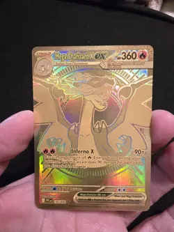 Pokemon Mega Charizard X EX Gold Holo Card 130/094 - Image 4