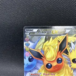 Pokemon TCG Flareon-EX Generations Holo Full Art Ultra Rare Card RC28/32 - Image 2