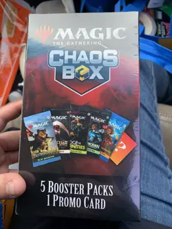 2026 Magic The Gathering CHAOS BOX 5 Booster Packs 1 Promo Card Sealed Brand New - Image 1