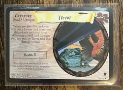 Harry Potter Trading Card Game Trevor - Quidditch Cup 30/80 Rare NM/Mint - Image 1