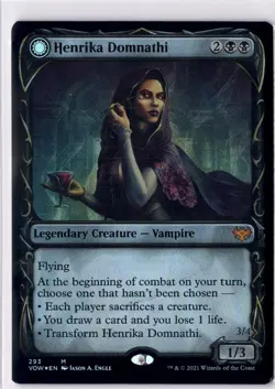 Henrika Domnathi NM* FOIL SHOWCASE Crimson Vow ENGLISH 293 mtg -UnltdCards - Image 1
