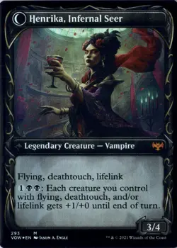 Henrika Domnathi NM* FOIL SHOWCASE Crimson Vow ENGLISH 293 mtg -UnltdCards - Image 2
