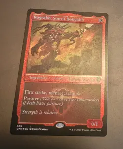 Rograkh, Son of Rohgahh Foil Etched Commander Legends Magic the Gathering MTG NM - Image 1