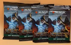 The Lord of The Rings Tales of Middle-Earth Set Booster Packs x4 MTG Sealed - Image 1