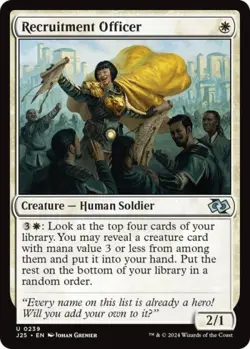 Recruitment Officer - Light Play MTG Foundations Jumpstart - Image 1