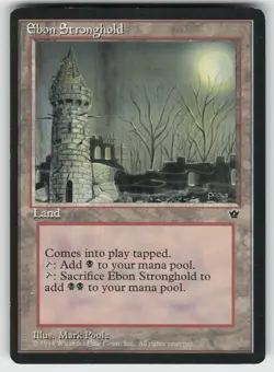 Ebon Stronghold U Fallen Empires MTG - Image 1