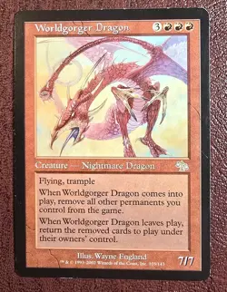 Worldgorger Dragon - MtG Judgment - R103 NM 2002 - Image 2