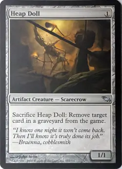 Heap Doll 253 Uncommon Shadowmoor Magic: The Gathering Near Mint - Image 1