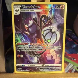 Chandelure TG04/TG30 Lost Origin Trainer Gallery Full Art Holo Pokemon TCG MINT - Image 1