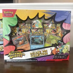 Pokemon TCG Ascended Heros Deluxe Pin Collection New Sealed Boxes Lot Of 2 NEW - Image 2