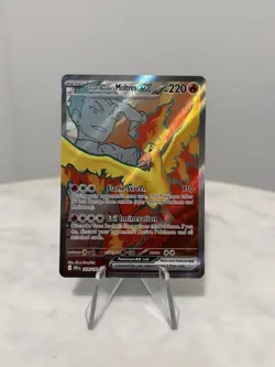 Team Rocket's Moltres ex 208/182 Ultra Rare Destined Rivals Pokemon Holo NM - Image 1