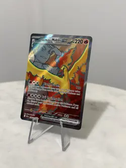 Team Rocket's Moltres ex 208/182 Ultra Rare Destined Rivals Pokemon Holo NM - Image 2
