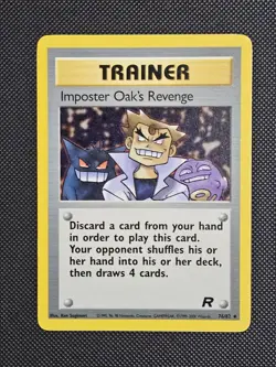 Imposter Oak's Revenge 76/82 Uncommon Team Rocket Pokemon LP - Image 1