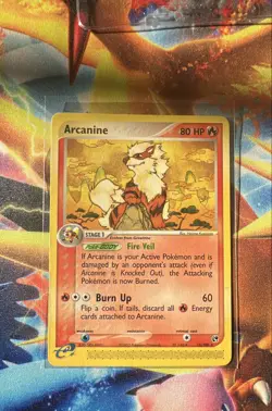 Pokemon 2003 Arcanine 15/100 EX Sandstorm Regular #13 - Image 1