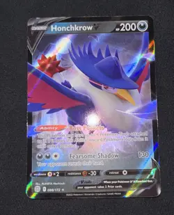 Honchkrow V 088/172 Brilliant Stars NM Ultra Rare Pokemon Card - Image 2
