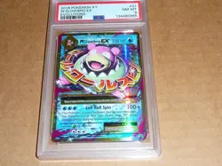 2016 Pokemon XY M SLOWBRO EX EVOLUTIONS #27 PSA 8 - Image 1