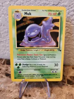 1999 Pokemon WOTC Holo Rare Muk #13/62 13/62 - Image 3