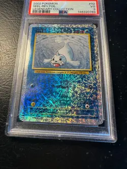 2002 POKEMON LEGENDARY COLLECTION SEEL 92 REVERSE holo foil PSA 3 VG POP 9 - Image 5