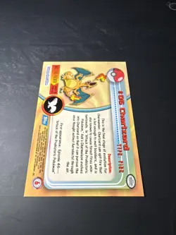 1999 Pokemon Topps TV - Charizard #6 - RARE - NEAR MINT - Image 3