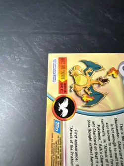 1999 Pokemon Topps TV - Charizard #6 - RARE - NEAR MINT - Image 4