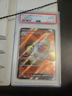 2024 POKEMON SSP EN-SURGING SPARKS ULTRA RARE #227 SLAKING EX PSA 10 - Image 1