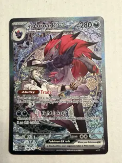 Pokemon TCG N's Zoroark EX 286/217 Ascended Hero’s Special Illustration Rare NM - Image 1