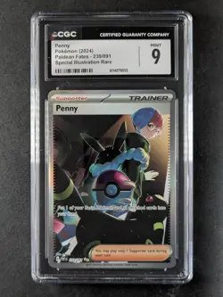 2024 Pokemon PENNY #239/091 Paldean Fates Special Illustration Rare CGC 9 - Image 1