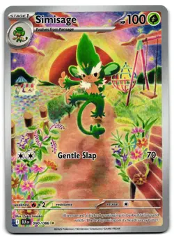 Simisage 090/086 - 🌊 Black Bolt Illustration Rare Pokemon TCG Holo 🖤 - LP - Image 1
