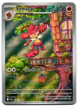 Simisear 100/086 - 🌊 White Flare Illustration Rare Pokemon TCG Holo 🖤 - LP - Image 1