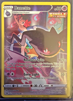 Pokemon TCG Banette TG07/TG30 Ultra Rare Lost Origin - Image 1